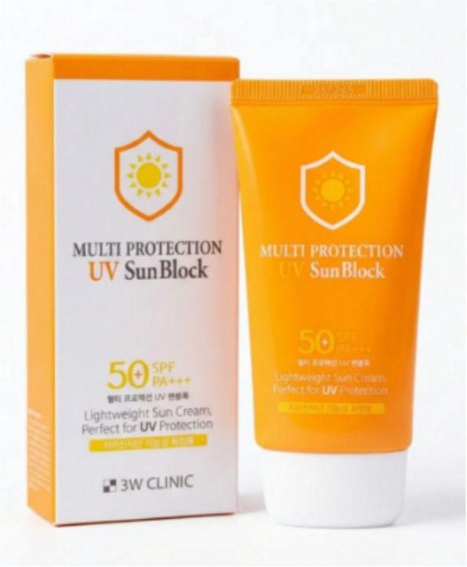 3W Clinic Multi Protection UV Sonnencreme LSF 50+, 70 ml - Bild 1