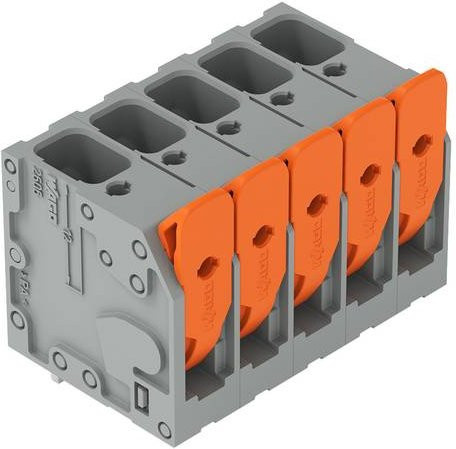 WAGO 2606-3105/010-000 Leiterplattenklemme, Grau, 40 Stück - Bild 1