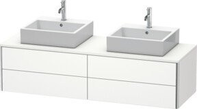 Duravit Waschtischunterschrank XSquare in Weiß Matt, B/T/H: 160 x 40 x 54,8 cm - Bild 1