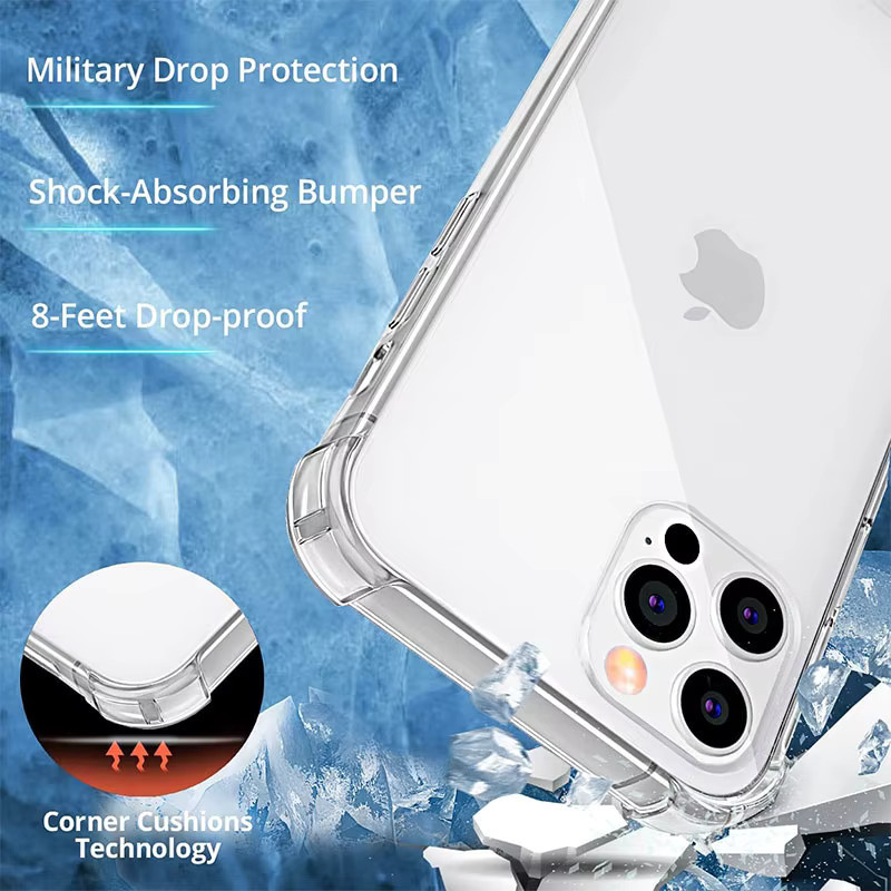 Stoßfeste und transparente Schutzhülle für Apple iPhone Modelle in klarer Optik - Bild 3