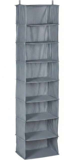 Relaxdays Hängeregal Kleiderschrank mit 8 Fächern aus Baumwolle und Polyester, faltbar, B/T/H: 140 x 36 x 20 cm - Bild 1