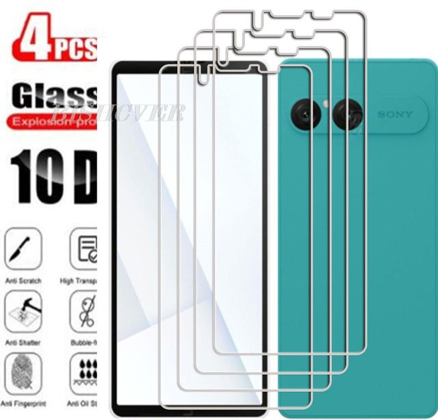 4er-Pack Gehärtetes Glas Display Schutzfolie für Sony Xperia 10 VII 6,1 Zoll in Transparent - Bild 1
