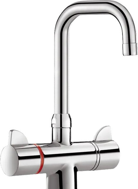 Delabie WT-Therm SECURITHERM Thermostatmischbatterie in Chrom mit Schwenkauslauf und Safety-Stop, hohe Ausführung - Bild 1