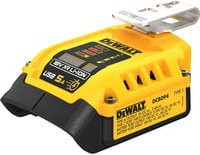 DEWALT Kombi-Ladegerät DCB094K mit Powerbank-Funktion für 18V XR und XR Flexvolt Akkus in Schwarz-Gelb mit USB-C und USB-A Anschlüssen - Bild 1