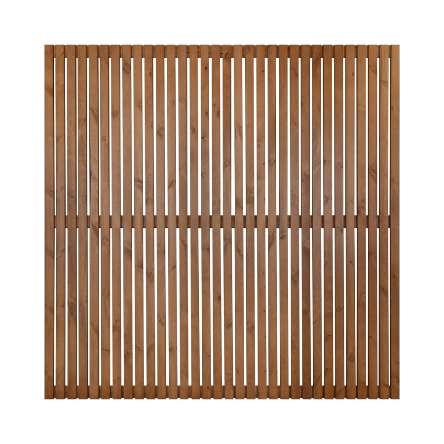Sichtschutzzaun-Element Quadra von Andrewex aus Kiefernholz in Braun, lackiert, B/H: 180 x 180 cm - Bild 2