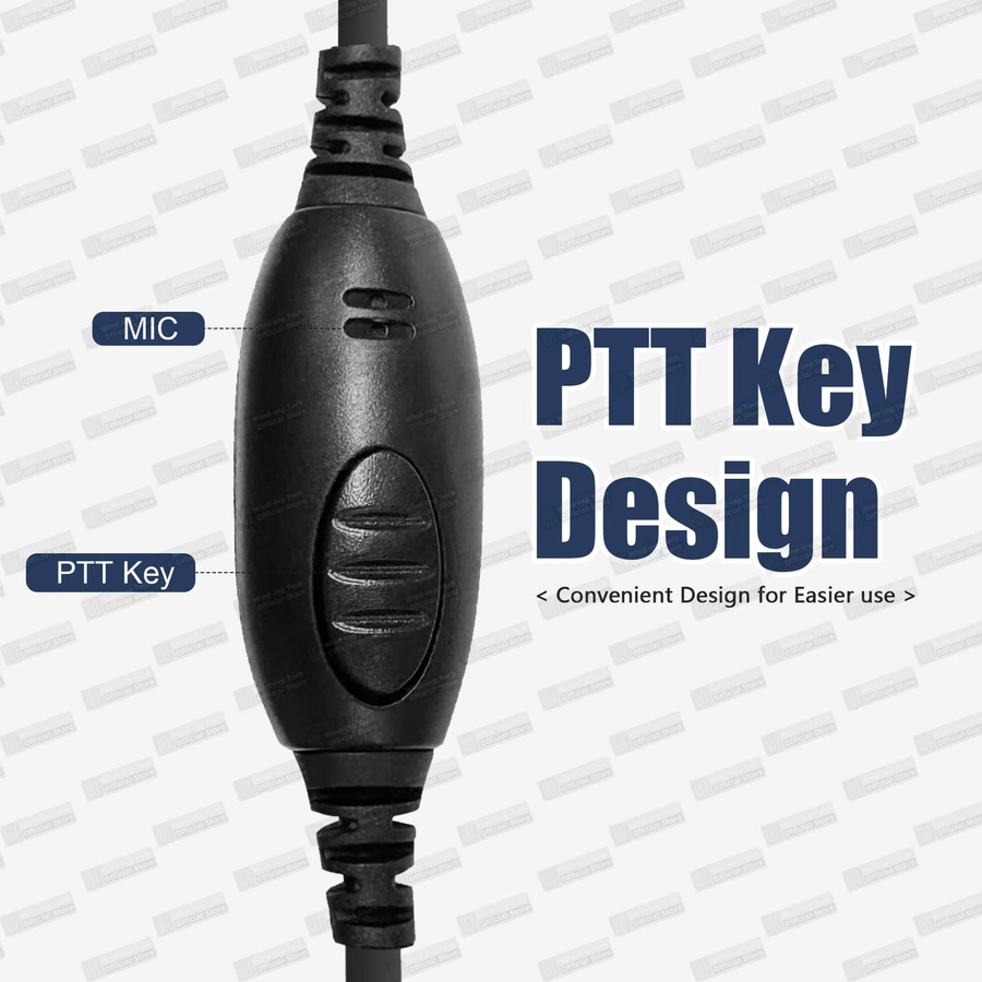 Baofeng UV-9R Serie Wasserdichtes Walkie Talkie Headset UV68 Pro Max V2 Kopfhörer in Schwarz - Bild 4