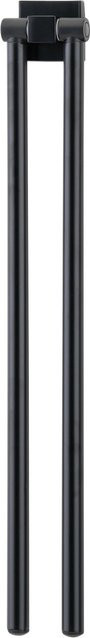 Fackelmann Doppel-Handtuchstange New York Schwarz Wandmontage Metall Breite: 65,0 cm, Höhe: 50,0 cm - Bild 1