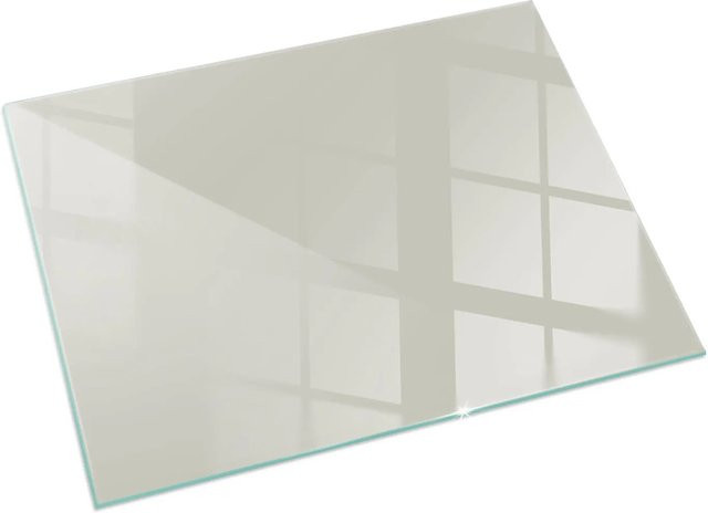 Tulup Glasplatte für Kaminöfen als Funkenschutzplatte, Farbe: Beige, B/T/H: 120 x 80 cm - Bild 1