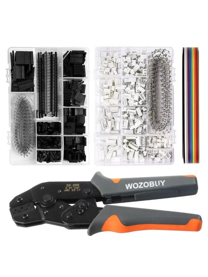 WOZOBUY Crimpzange für Micro-Anschlussstifte und Crimpwerkzeugsatz für JST, Dupont, Molex und AMP EI-Serie, AWG23-17 - Bild 6