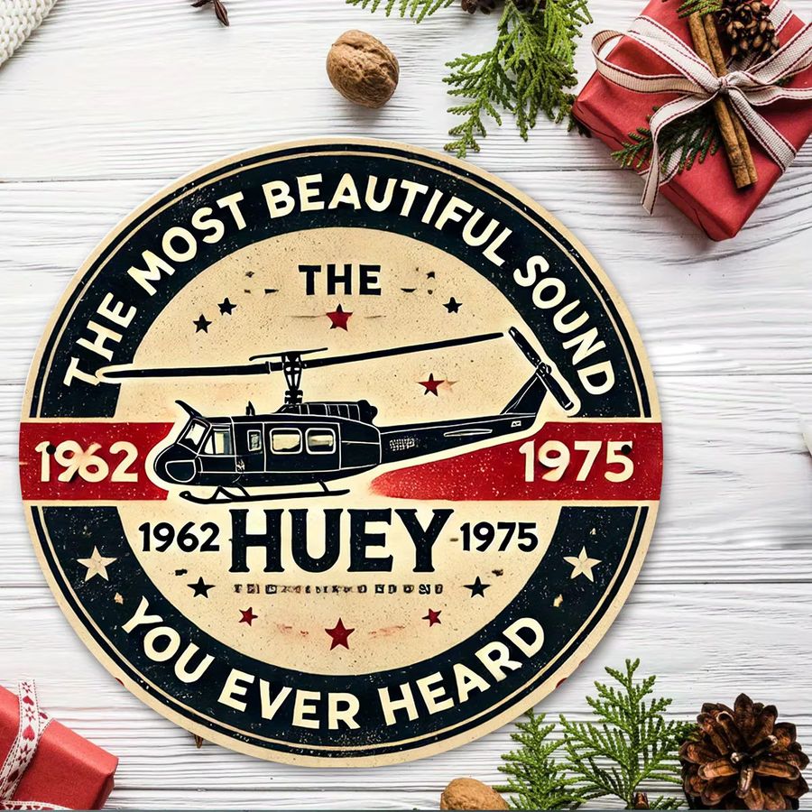 Vintage Huey Hubschrauber Aluminium Wandkunst von Potdemiel, Retro-Militärdesign, B/H: 20 x 20 cm - Bild 6