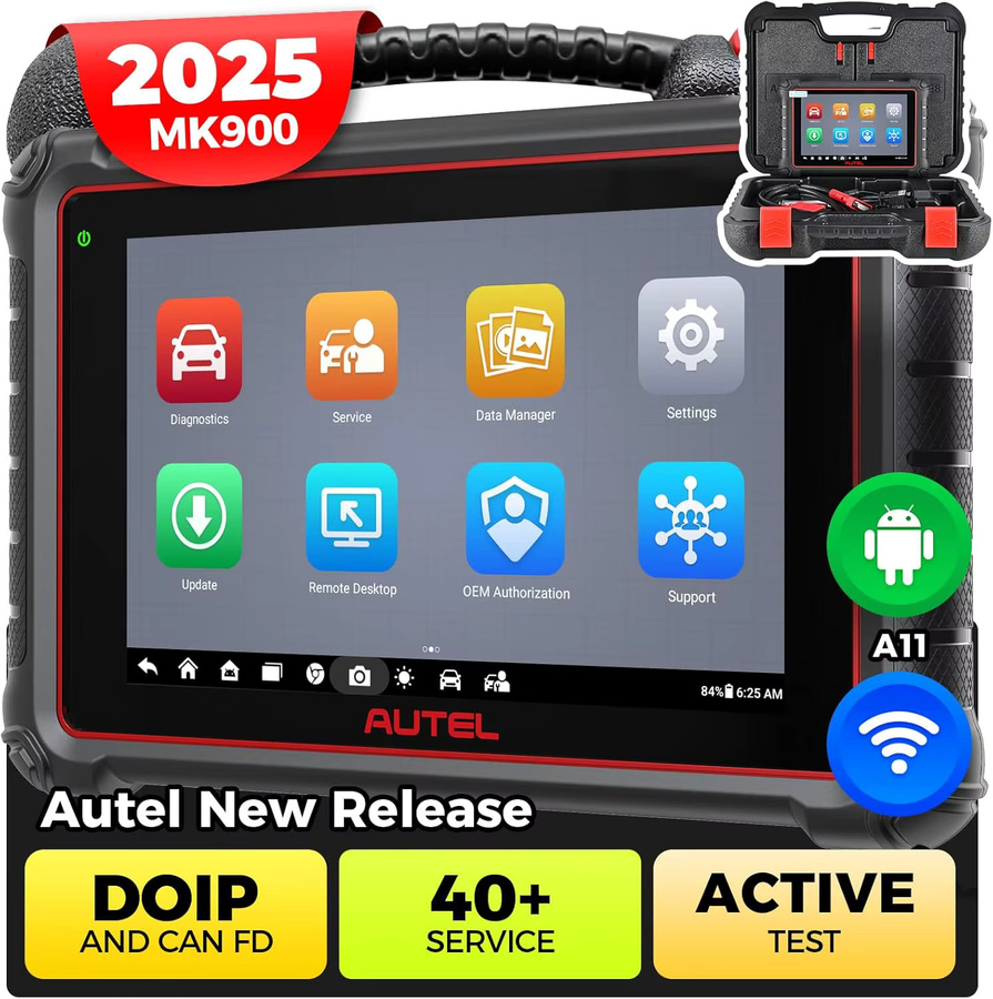 Autel MaxiCOM MK900 Bidirektionales Diagnosetool in Schwarz mit CAN-FD und DoIP Unterstützung - Bild 3