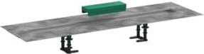 Hansgrohe uBox Universal Install-Set für Duschrinnen Fertigsets, Edelstahl, Grau, Breite: 90 cm - Bild 1