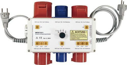 Beha Amprobe 1343D Messadapter mit CEE-Stecker 16A 3polig, CEE-Stecker 16A 5polig, CEE-Stecker 32A 5polig und Kaltgeräte-Stecker C14 in Multicolor - Bild 1