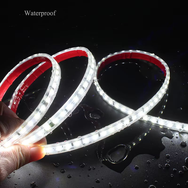 WAAJEA LED-Streifenlicht 220 V mit 120 LED/m, flexibler SMD 2835 LED-Streifen aus PVC, schneidbar, ideal für Schrank, Kleiderschrank und Heimdekoration - Bild 4