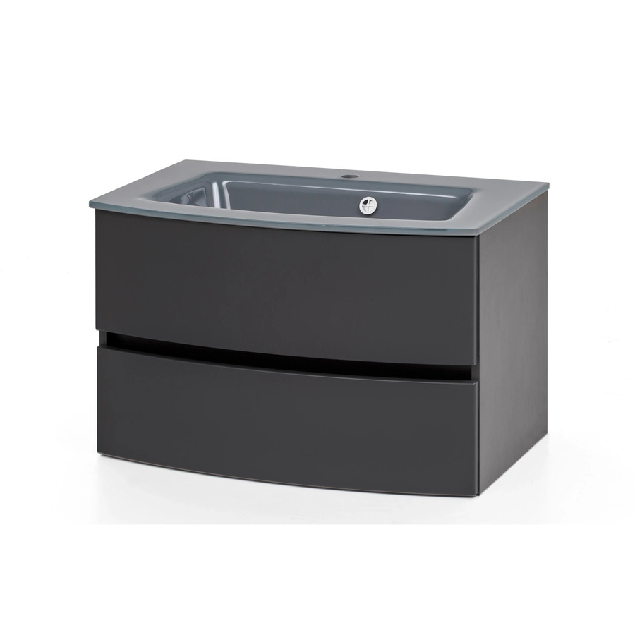 Held Möbel Einzelwaschtisch Salerno 80 cm Grau Matt mit Softclose - Bild 2