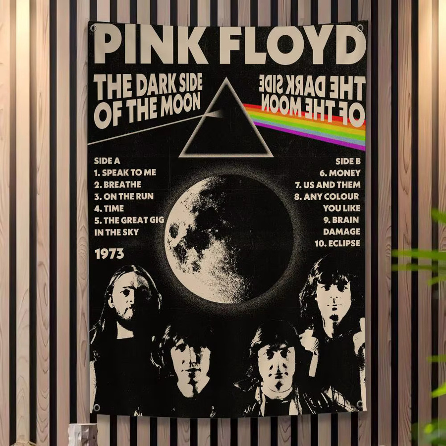 Potdemiel Pink Floyd Rockband Flagge mit Retro-Muster als Partydekoration - Bild 2