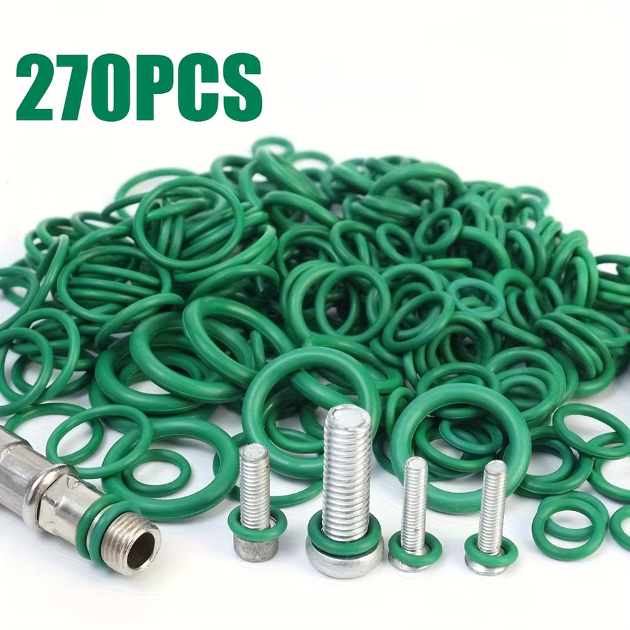 Tnbotry 270-teiliges O-Ring-Set aus Kunststoff in Grün für Rohrleitungen und industrielle Anwendungen - Bild 3
