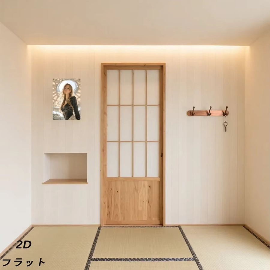 HELLOYOUNG Wandkunst Portrait Schöne Frau Metall Wandbild Mehrfarbig - Bild 5