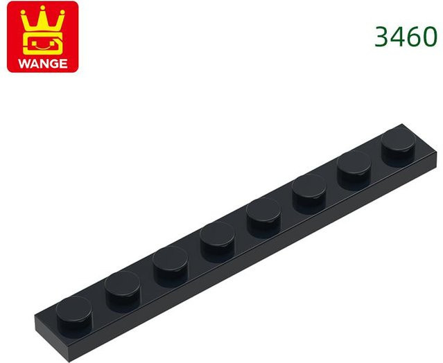 Wucifang Bags 1x8 Grundbaustein, Nachfüllpack, 78-teiliges Set, schwarz - Bild 1