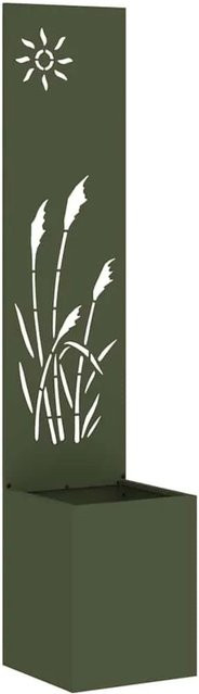 vidaXL Garten Sichtschutz-Leinwand Balkonüberdachung aus Stahl in Grün, B/H: 32 x 140 cm - Bild 1