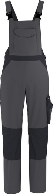 Parkside Herren Arbeitslatzhose aus Poly-Cotton in Grau, Größe XL (56/58) mit Kniepolstertaschen - Bild 1