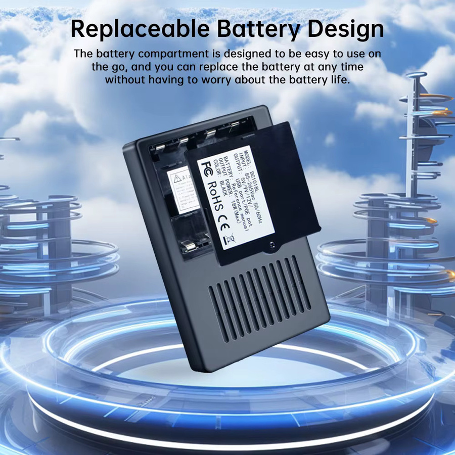 Mini-DC-USV unterbrechungsfreie Stromversorgung für Router und WLAN-Modem, 5 V, 9 V, 12 V, 220 V, Schwarz, ohne Batterie - Bild 4