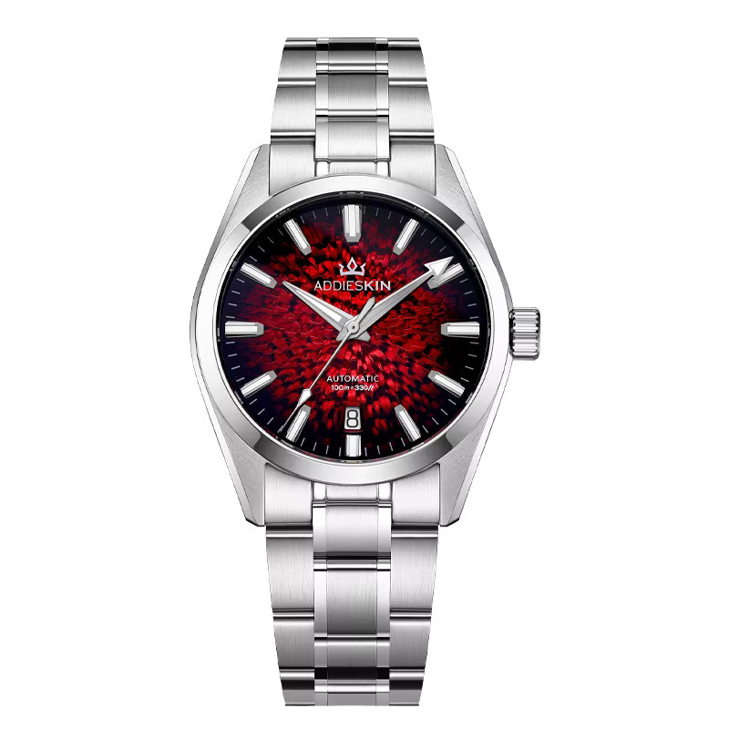 AddiesKin Armbanduhr Automatik, Edelstahl, Saphirglas, Blau, Herren - Bild 6