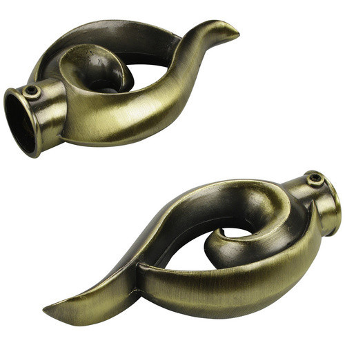 LIEDECO Endstück Bessie Blues Geschwungen in Bronze-Braun mit 20 mm Durchmesser - Bild 2