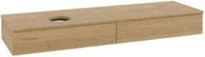 V&B Waschtischunterschrank Antao mit Frontstruktur in Honey Oak, B: 160 cm, T: 50 cm - Bild 1