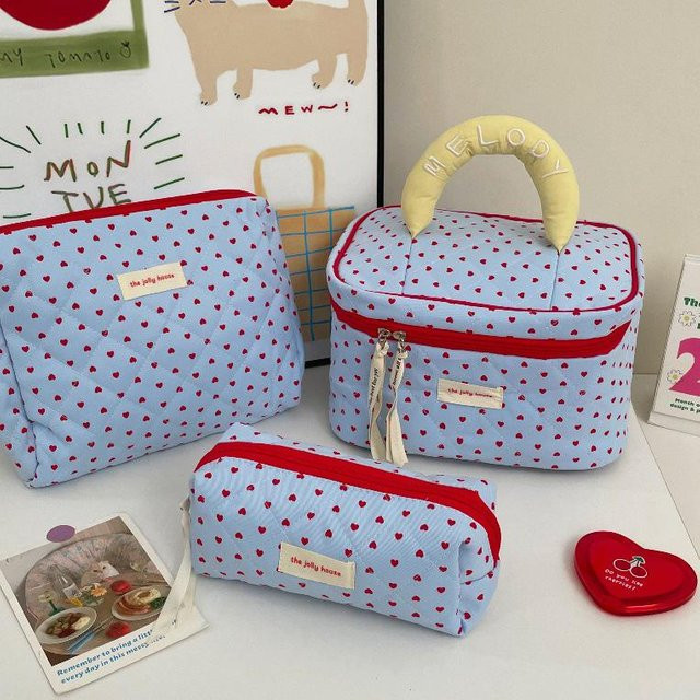 Make-up-Tasche mit Schleife, Kulturbeutel, Medium, Kinder - Bild 1