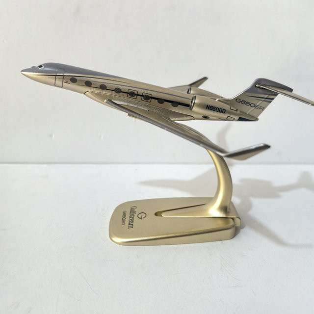 JASON TUTU Business Jet Gulfstream G650 Flugzeugmodell, 1:200, Metall, Grau - Bild 1
