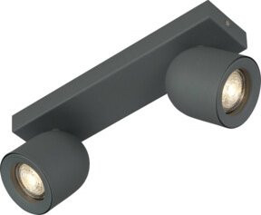 Böhmer Deckenstrahler 2xGU10 in Grau mit Struktur - Bild 1