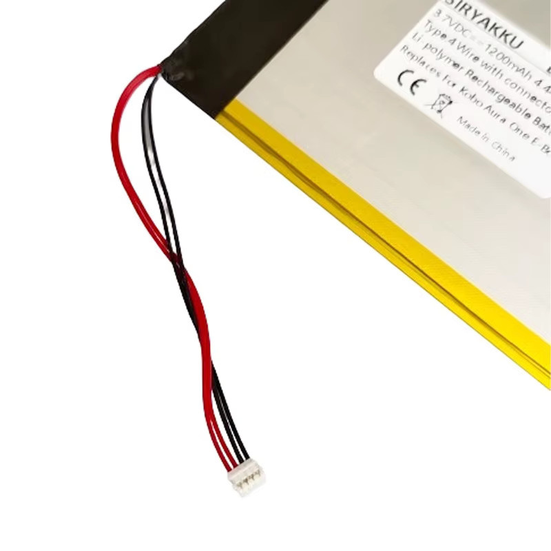 SIRYAKKU Li-Polymer-Akku 3,7V 1200mAh in Silber für Kobo Aura One E-Book-Reader - Bild 2