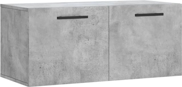 vidaXL Wandschrank aus Holzwerkstoff in Betongrau, B/T/H: 80 x 35 x 35 cm - Bild 1