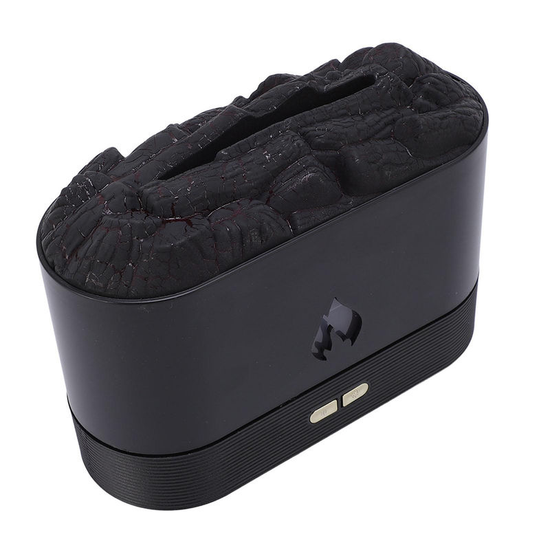 OutsideWorld Aromatherapie Diffusor mit Flammen-Effekt, elektrischer Luftbefeuchter und dekorativer Ultraschall-Vernebler in Schwarz - Bild 3