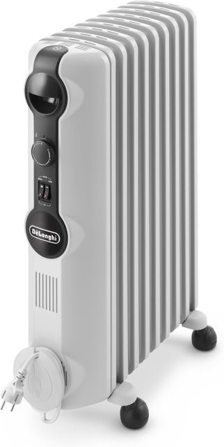 DeLonghi Radiator TRRS 0920 hellgrau und weiß, freistehend aus Metall - Bild 1