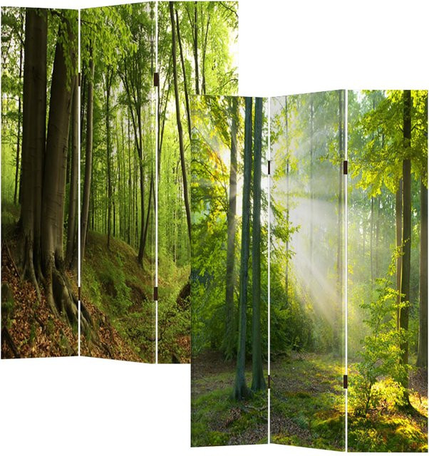 HTI-Line Paravent Waldweg freistehend - Bild 1