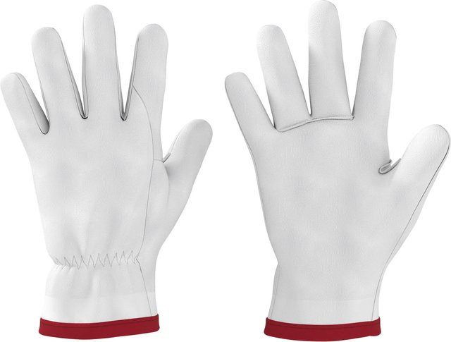 PARKSIDE PERFORMANCE® Vollleder-Gartenhandschuhe für Erwachsene in Weiß, Größe 8 - Bild 1