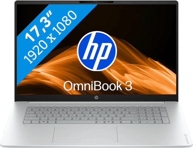 HP OmniBook 3 17-dg0050ngx Notebook in Silber mit 17,3 Zoll Display, Intel Core Ultra 5, 8GB RAM und 256GB SSD, Windows - Bild 1