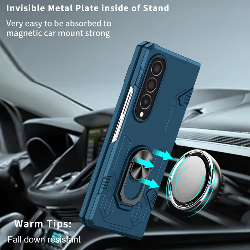 Samsung Mecha Cover Case Anti Impact stoßfest und Anti Scratch für Z Fold 7 6 5 4 3 2 1 in Schwarz Grün Blau - Bild 2
