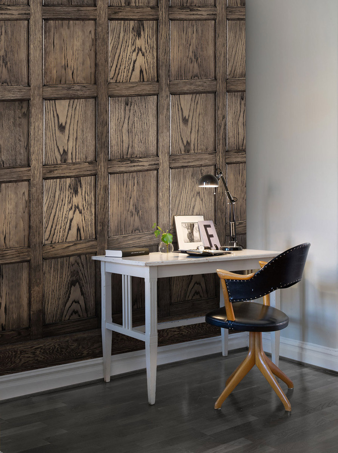 Rebel Walls Mural Panel Wood Look in Braun aus Vlies für Erwachsene - Bild 1