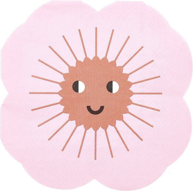Rico Design Servietten Blume Pink, 20 Stück, B/H: 16 x 16 cm - Bild 1