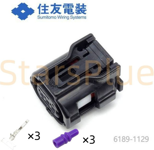 DACIKEYS 3-Pin Auto-Steckverbinder für Nockenwellenpositionssensor Kabelbaumstecker in Schwarz 90980-12719 90980-12353 6189-1129 6188-4920 Original - Bild 1