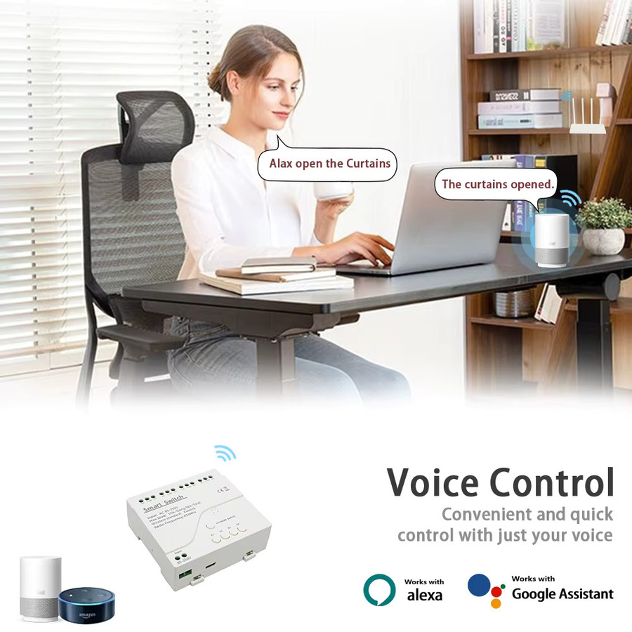 EWELINK WiFi Smart Switch Relais für die Heimautomation mit Trockenkontakt in Weiß - Bild 3