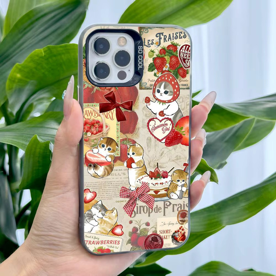 M-Mofusand CAT Schutzhülle für Apple iPhone 11 12 13 14 15 16 Pro Max Plus in Multicolour - Bild 3