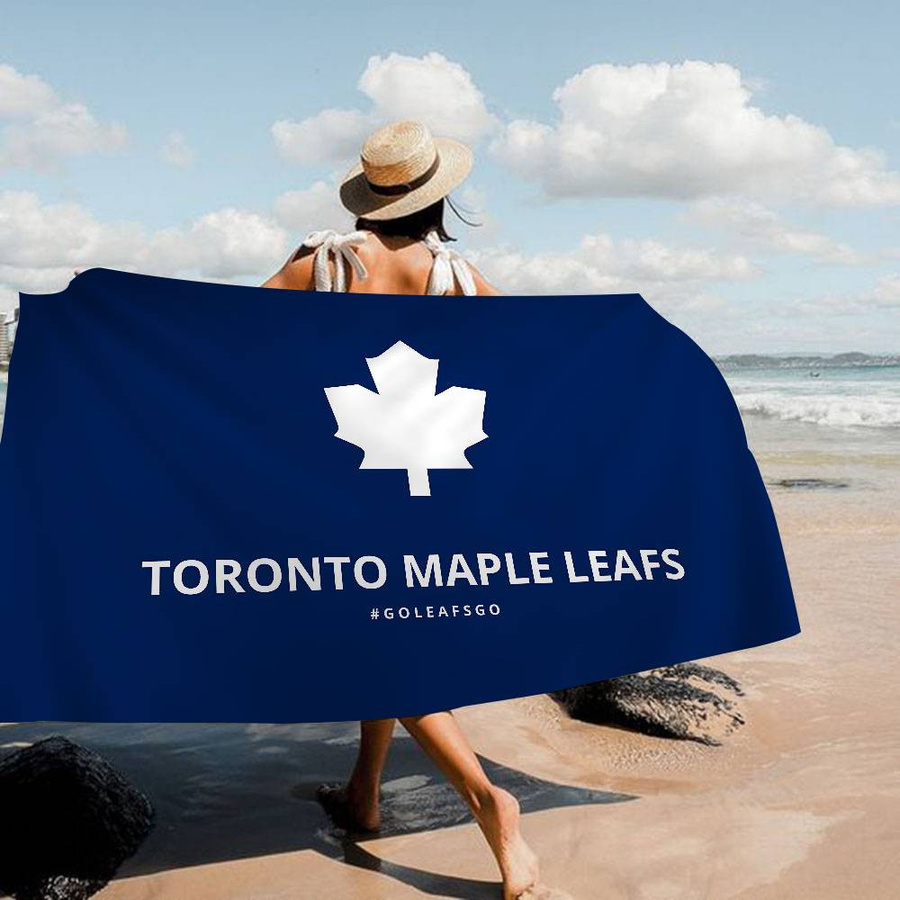 Dalangpa Strandtuch Toronto Maple Leafs Multicolor, Mikrofaser, schnelltrocknend und sandfrei, B: 30 cm, H: 60 cm - Bild 6