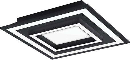 EGLO connect SAVATARILA-C Wand- und Deckenleuchte aus Stahl in Schwarz mit dimmbarer RGBW LED - Bild 1