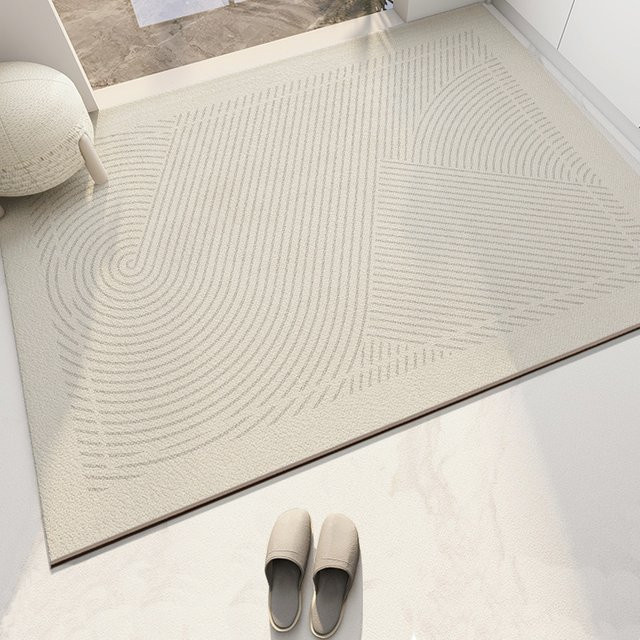 VIKAMA Bodenmatte im japanischen Stil, schmutzabweisende Fußmatte in Beige, B/T: 60 x 40 cm - Bild 1