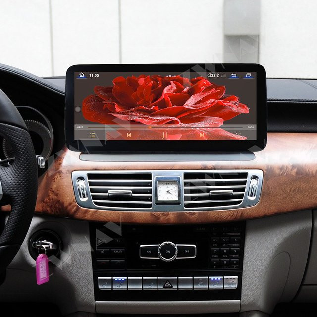 ZWNAV Android Auto Multimedia Player mit GPS und CarPlay für Mercedes-Benz CLS 2009–2015, 12,3 Zoll, Schwarz - Bild 1