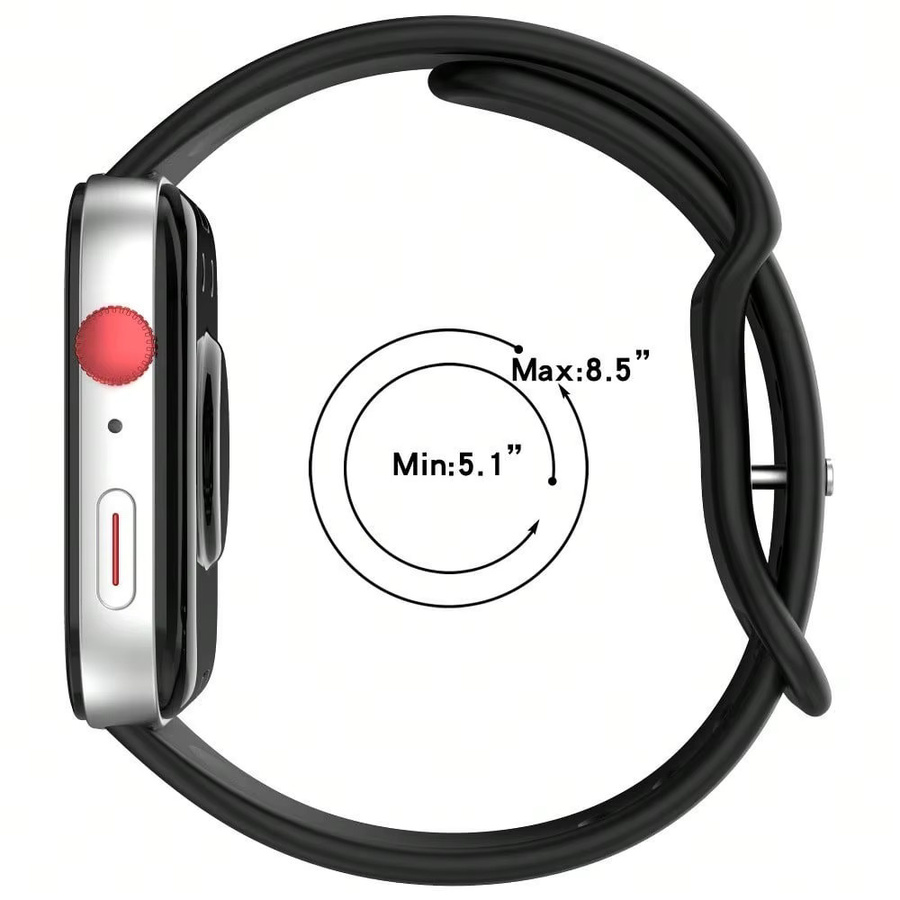 Huawei Uhrenarmband Silikon, Schwarz, für Watch Fit 4Pro/4/3 - Bild 2